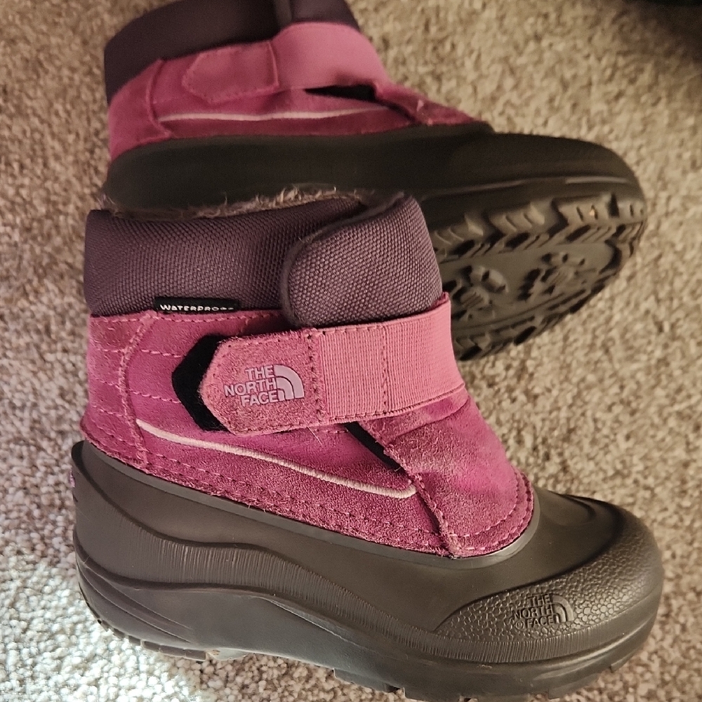The North Face Kids Purple Waterproof Boots